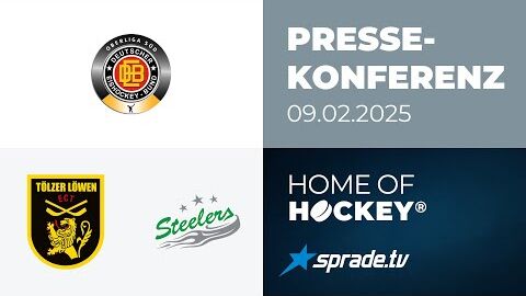 09.02.2025 - Pressekonferenz - Tölzer Löwen vs. Bietigheim Steelers