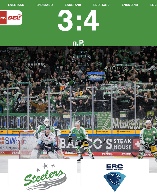 Leider nur ein Punkt gegen die Panther – Steelers unterliegen mit 3:4 n.P.