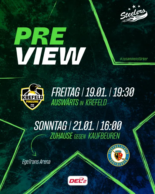 Krefeld und Kaufbeuren am Wochenende