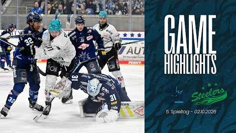 02.10.2026 - Highlights - Dresdner Eislöwen vs. Bietigheim Steelers