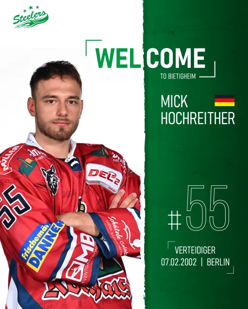 Weiterer Verteidiger für die Steelers – Mick Hochreither kommt ins Ellental