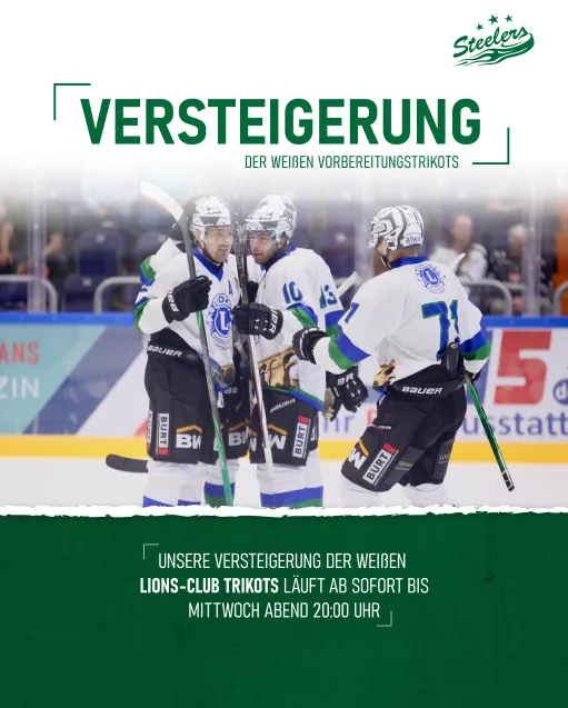 Versteigerung der weißen Pre-Season Trikots startet