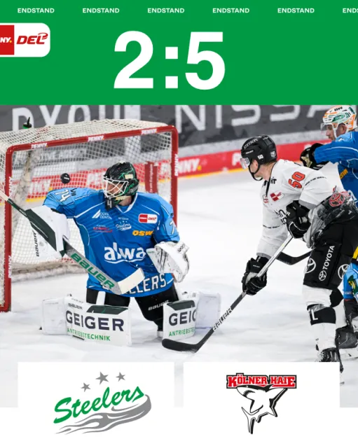 Keine Punkte gegen Köln – Steelers verlieren mit 2:5