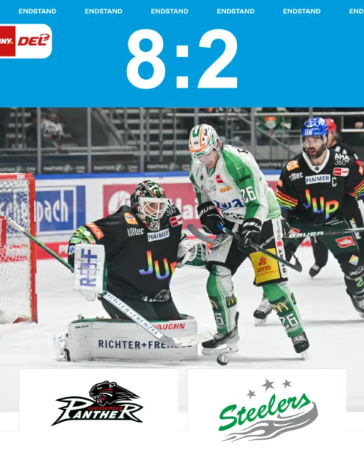 Steelers unterliegen in Augsburg mit 2:8