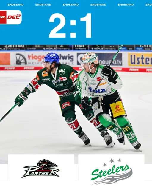 Knappe Niederlage in Augsburg – Steelers unterliegen mit 1:2