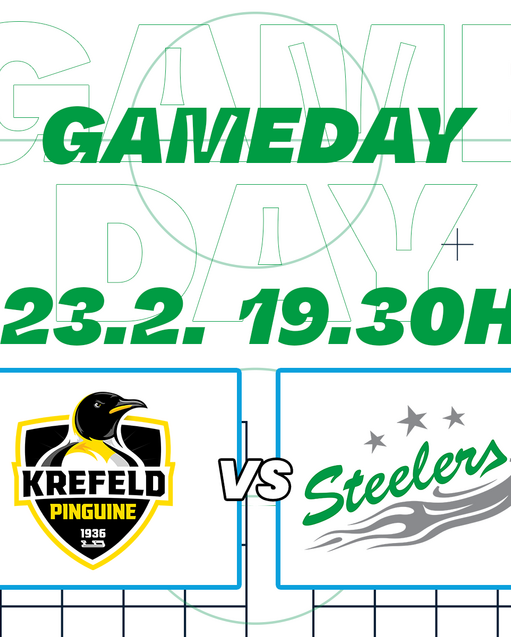 Auf nach Krefeld – die Steelers gastieren bei den Pinguinen