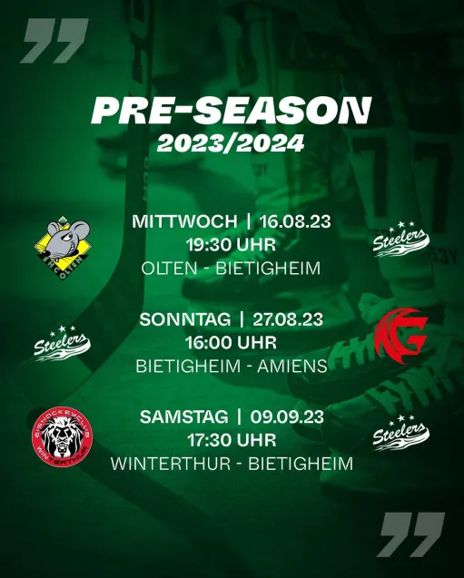 Vorbereitungsspielplan 2023/2024 steht