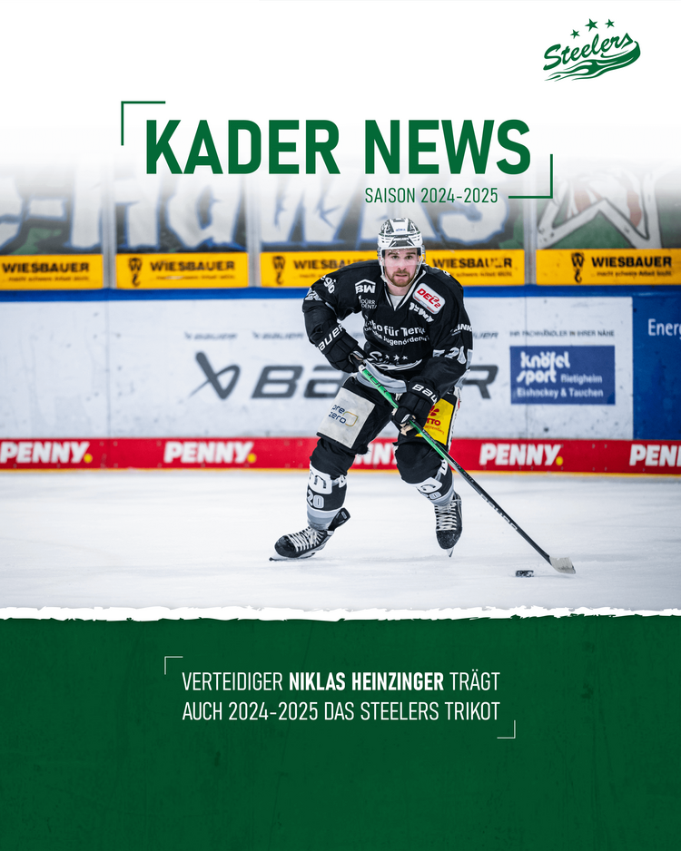 Niklas Heinzinger kehrt zu den Steelers zurück