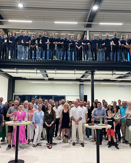 Super Stimmung bei der Teampräsentation