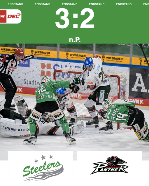 Heimsieg – Steelers gewinnen mit 3:2 nach Penaltyschießen gegen Augsburg