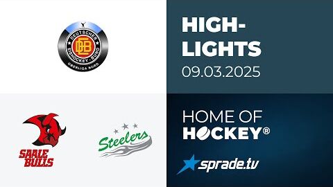 09.03.2025 - Highlights - Saale Bulls Halle vs. Bietigheim Steelers