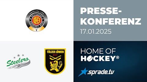 17.01.2025 - Pressekonferenz - Bietigheim Steelers vs. Tölzer Löwen