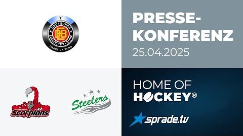 25.04.2025 - Pressekonferenz - Hannover Scorpions vs. Bietigheim Steelers