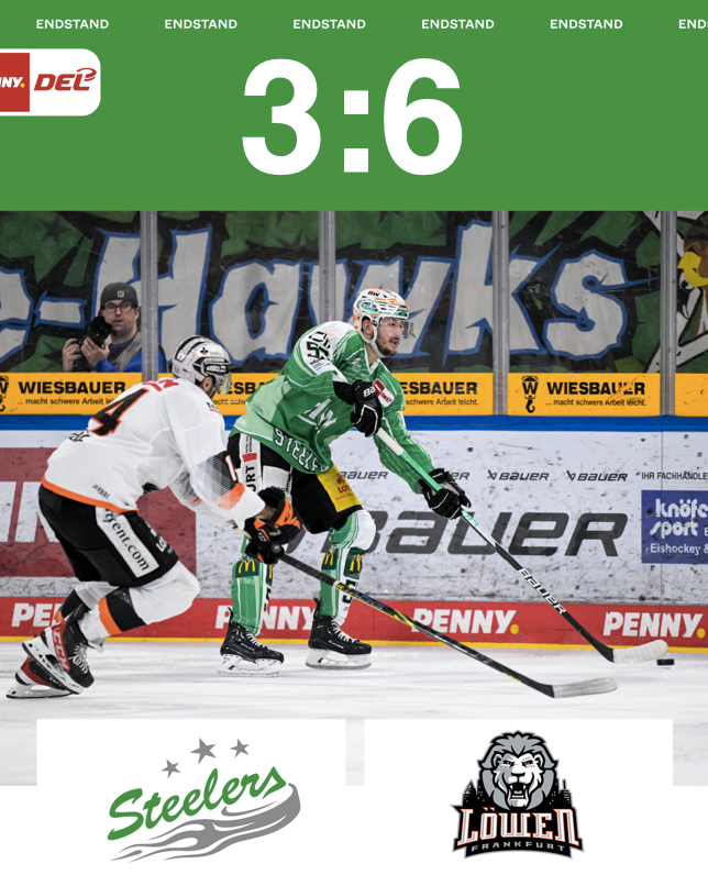 Keine Punkte an Weihnachten – Steelers unterliegen Frankfurt mit 3:6