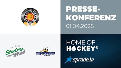 01.04.2025 - Pressekonferenz - Bietigheim Steelers vs. Tilburg Trappers